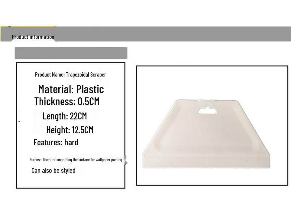 Skrobak do tapet: Pogrubione, Wytrzymałe, Plastikowe Ścienne Płótno Powiększone Narzędzie