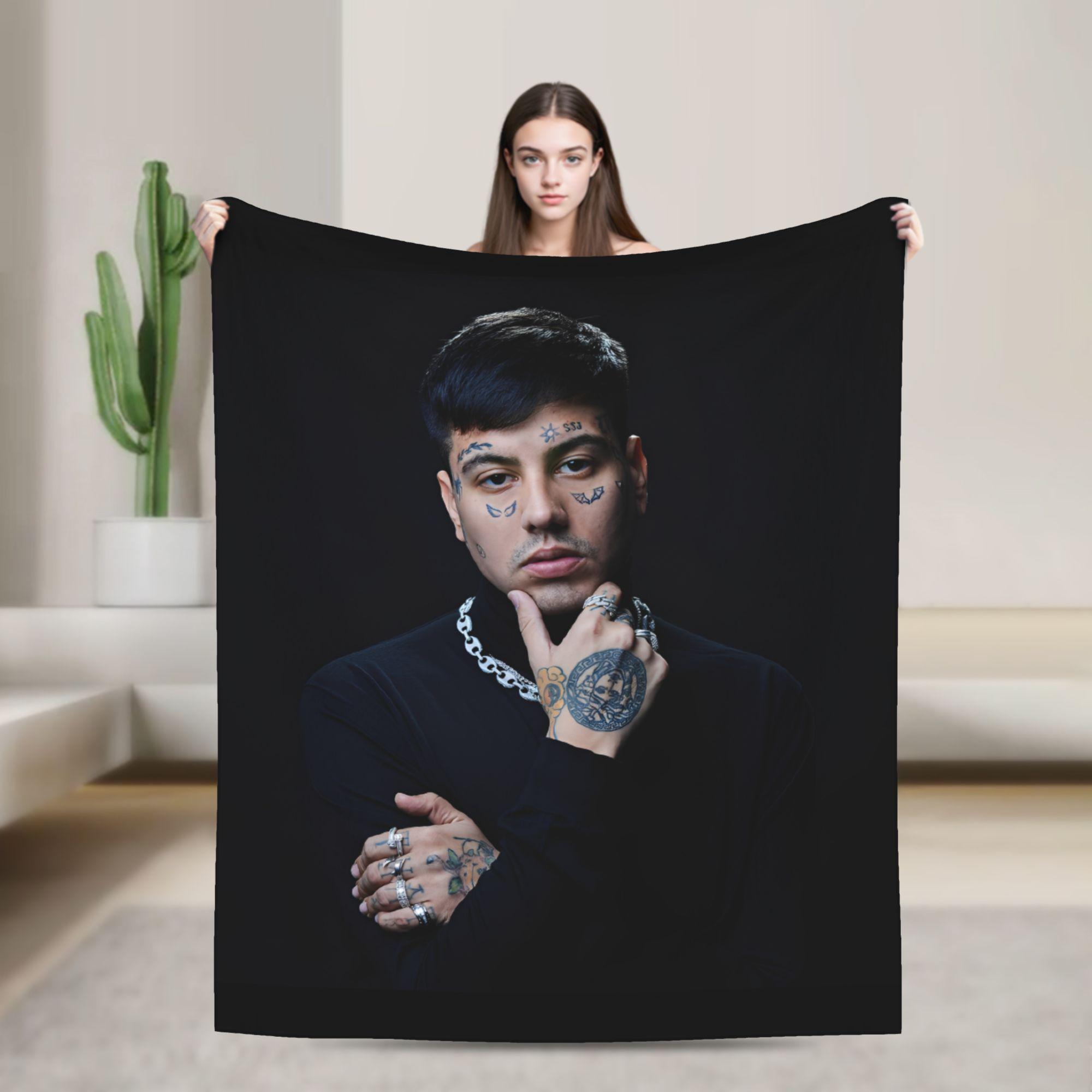 DUKI Rock Singer Flannel Blanket Soft Durable Bedding Throws for Couch Bed Decorative Novelty Bedspread Sofa Bed Cover 75X95CM