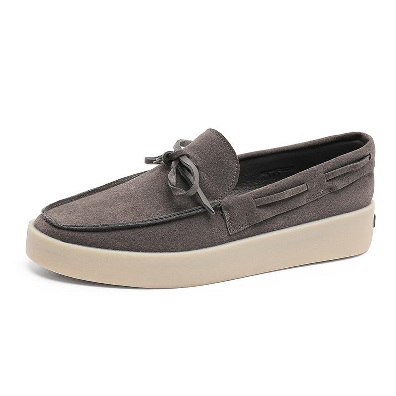 Fashion Suede Leather Men Casual Shoes Breathable Slip on Flats Leisure Outdoor Shoes New Comfy Moccasins Summer Designer Men's Loafers
