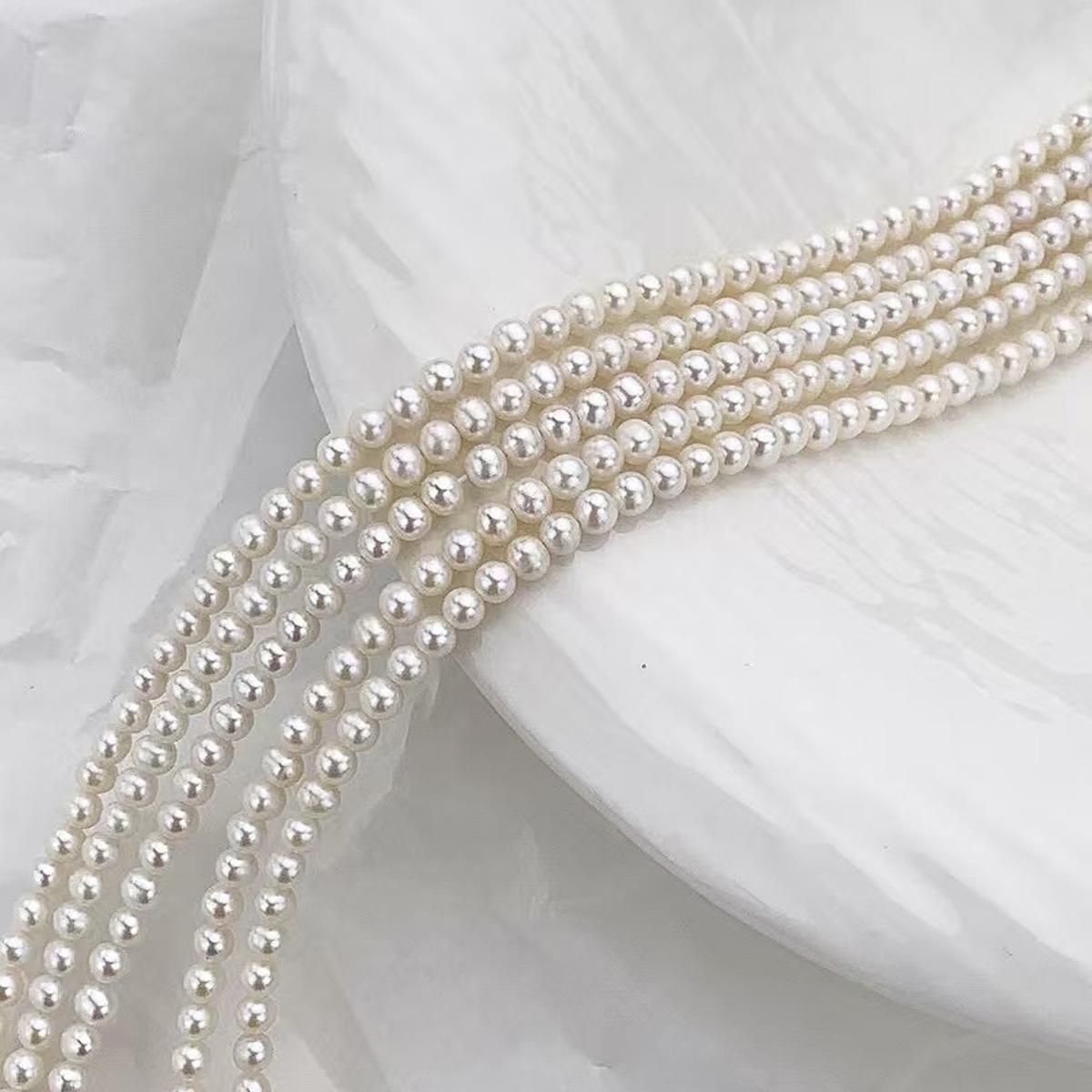 

1 нить, Натуральный пресноводный жемчуг, Ручная работа, Почти круглые жемчужные бусины для изготовления ювелирных изделий, DIY поделки (Бусины 5-6 мм, Длина 36 см) 1String/5-6mm-36cm белый