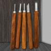 New 5pcs Carving Chisel Set Carving Chisel Manganese Steel Carpenter Wood Carving Gouge Chisels Tool Professional Wood Carving Chisel Hand Tool