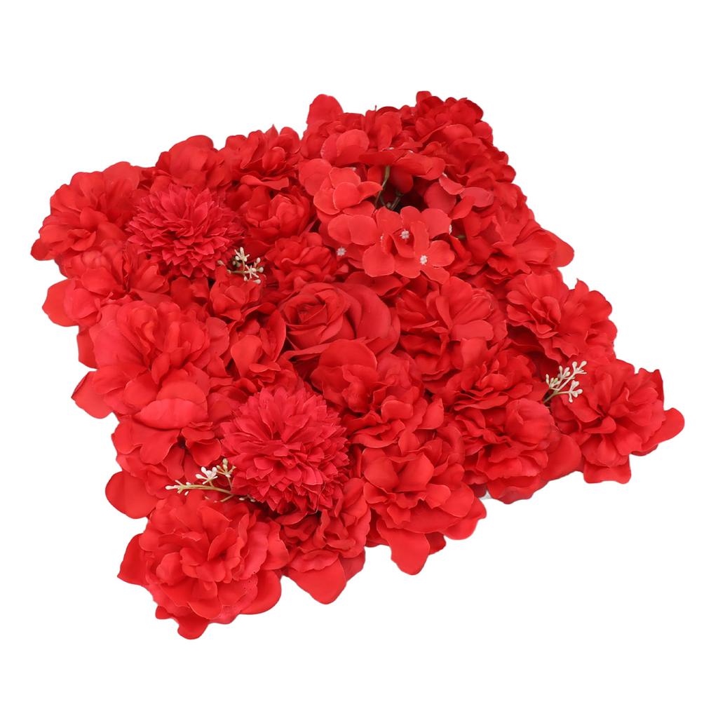 Artificial Flower Wall Panels Simulation Silk Rose Flower Wall Decor for Wedding Party Stage