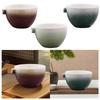Matcha Bowl with Spout, Handmade Japanese Tea Cup, 350ml Traditional Porcelain Tea Bowl for Family, Whisking Matcha Gift