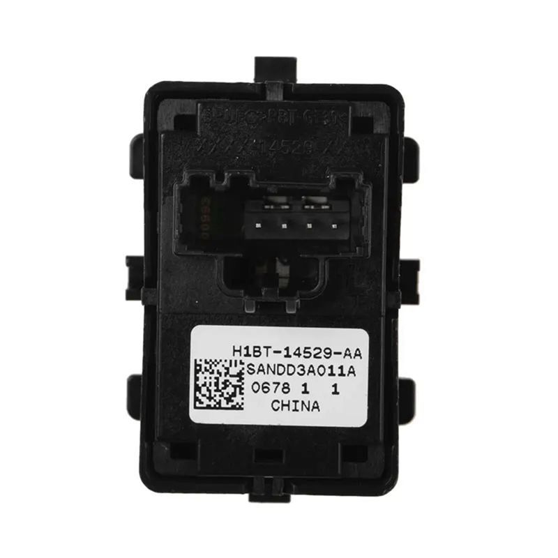1 Piece Automotive Window Switch Glass Lifter Single Switch Black ABS For Ford Fiesta 2017- H1BT-14529-AA H1BT14529AA