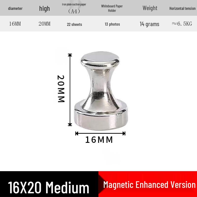 Magnetic Metal Pushpins with Handles for Whiteboards and Display
