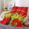 Grinch Christmas Card Blanket Soft Throw Blanket For Home Bedroom Bed Sofa Travel Office Solid Christmas Blanket