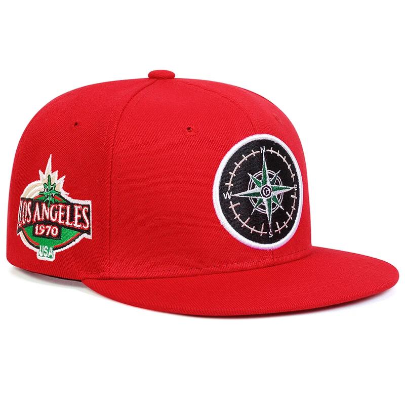 Unisex Los Angeles Embroidery Hip-hop Hats Spring Autumn Adjustable Casual Snapback Baseball Caps Outdoor Sunscreen Hat