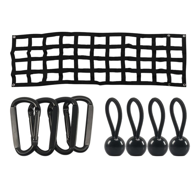 For  Ford GM Dodge Ram Pickup Truck Tailgate Net Trunk Screen Net Interior Isolation Fixed Luggage Barrier Net