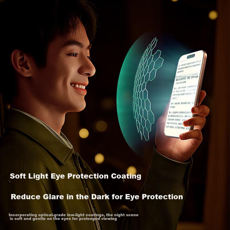 Screen Protector for Apple IPhone 17 Pro, Anti-Peeping Tempered Glass Film, 28° Anti-Spy Full Coverage Anti-Drop Anti-Fingerprint Protective Film