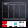 Clear Magnetic Acrylic Double-Layer Dry Erase Board for Refrigerator