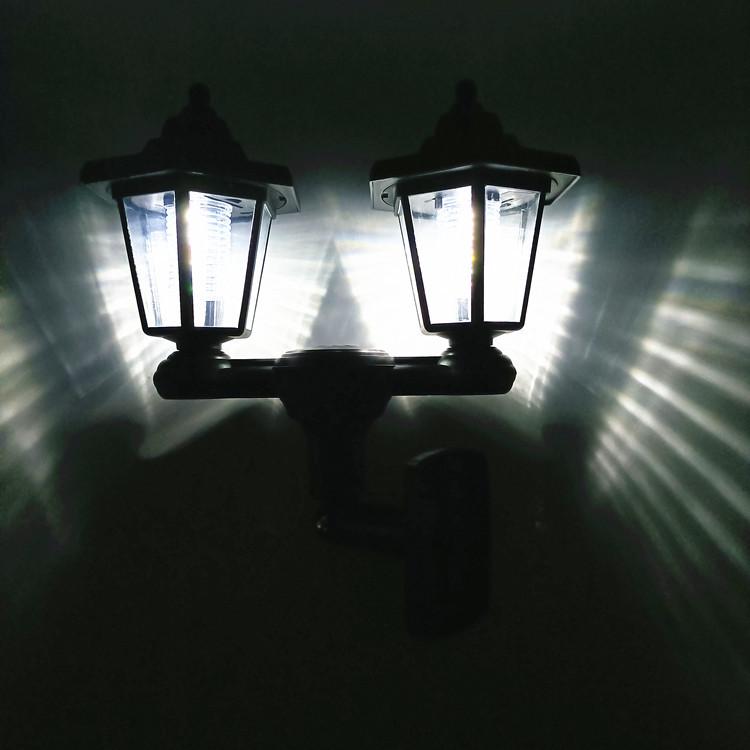 Solar LED Hexagonal Wall Light for Garden and Villa Decoration