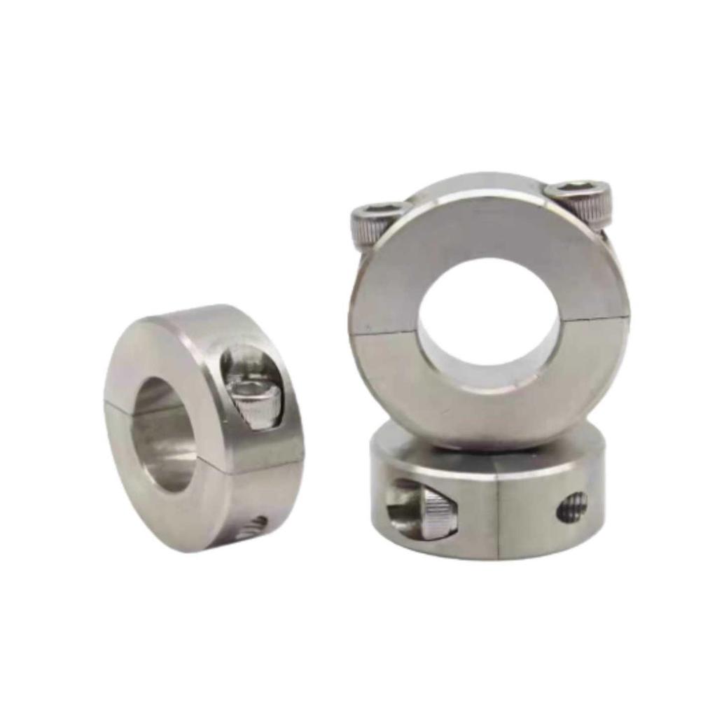 Fixation de collier de serrage cylindrique fendu pour arbre en acier inoxydable 304