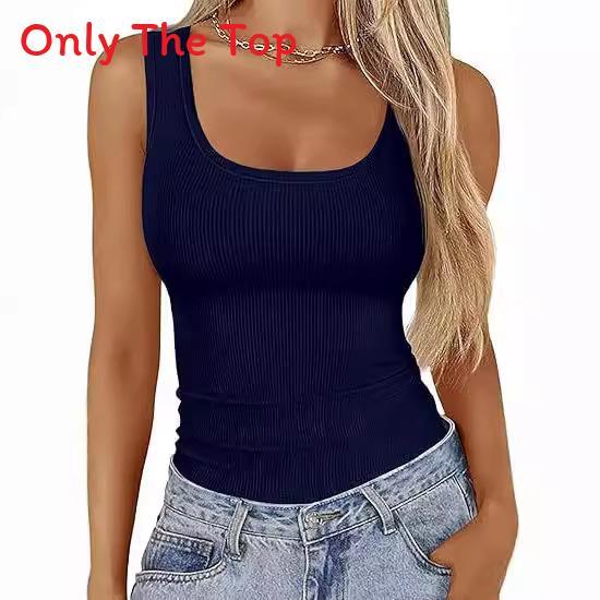 Streetwear Sleeveless Bodycon Tank Top With Square Neck For Casual And Fitness Use