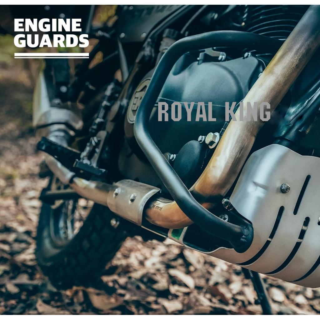 Compact Engine Guard Black For Royal Enfield Himalayan & Scram 411