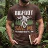 Bigfoot Saw Me Vintage Graphic Tee, Sasquatch Hiking Camping Nature Shirt