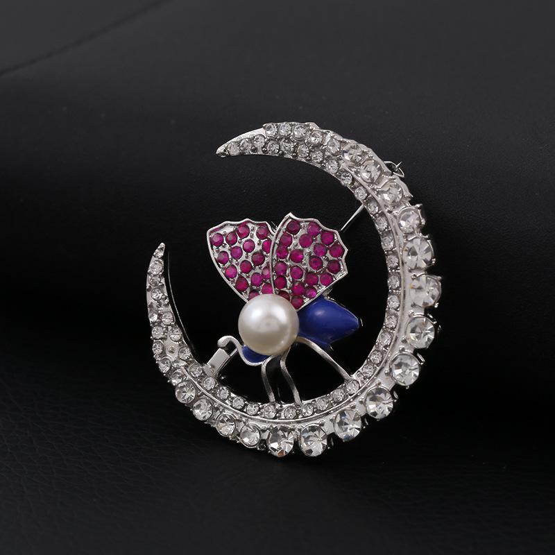 

Цветная бабочка брошь женский корсаж роскошные атмосферные пальто аксессуары, прямые поставки серебряный