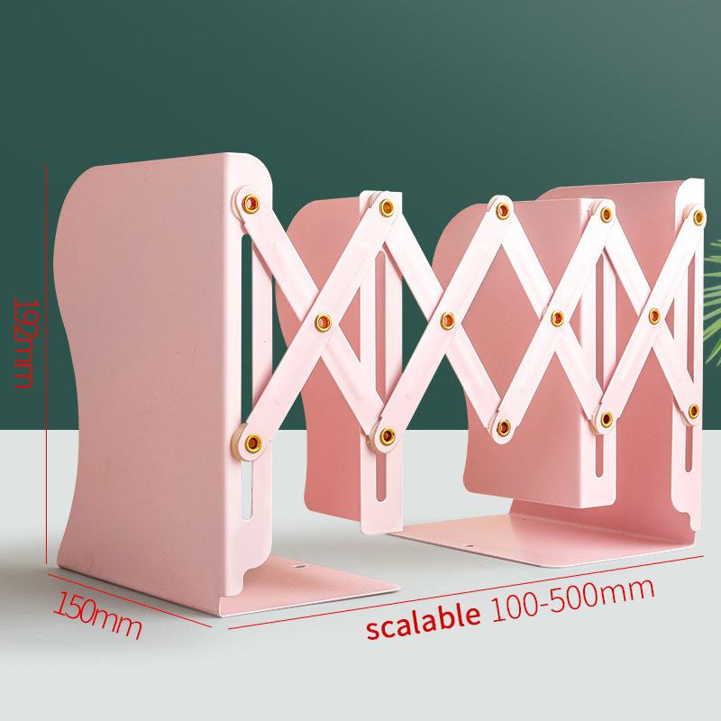 Telescopic Foldable Book Stand | Adjustable Expandable Bookend Organizer For Desks Shelves Home Office