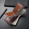 Men's Slim Soft Leather Wallet - Fashionable and Simple Short Style