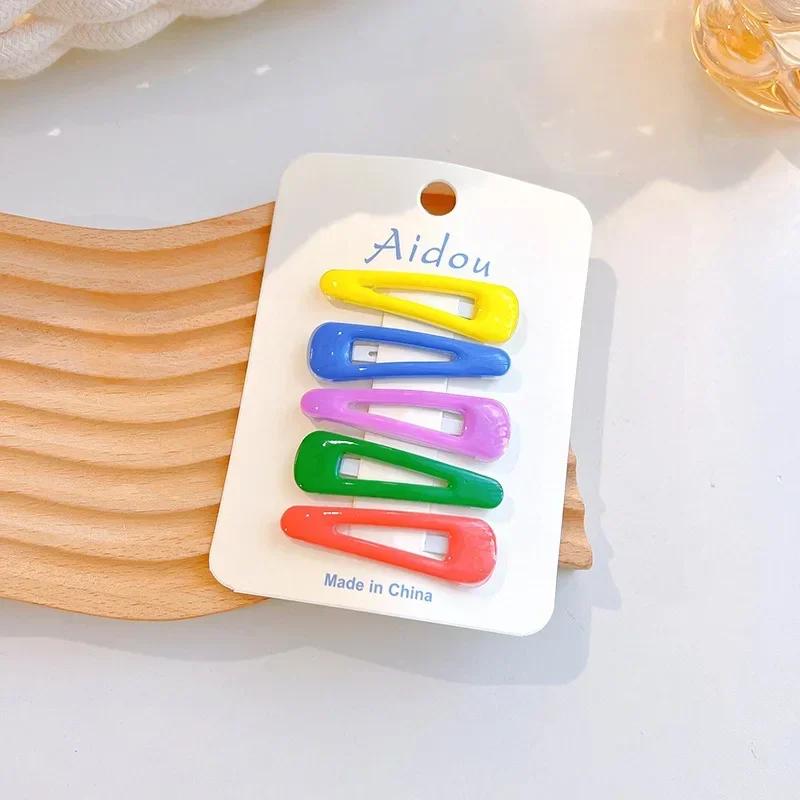 

5 шт. Милые корейские клипсы-крабики для волос BB, заколка для волос для детей, девочек, ребенка, ободок для волос, аксессуары для волос, головной убор, украшение