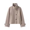 Giacca da Donna Piccola Casual Stile Europeo & Americano con Collo Alto - Collezione Autunno/Inverno 2025