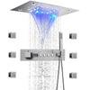Wall-Mounted Thermostatic LED Shower Set with Digital Display and All-Copper Fixtures