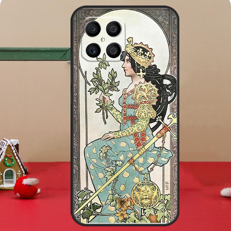 

Alphonse Mucha Art Case For Honor Magic 7 Lite 6 8 Pro Honor 400 200 70 90 X8c X8b X9a X9b X9c X9d Win RT Cover Honor 200