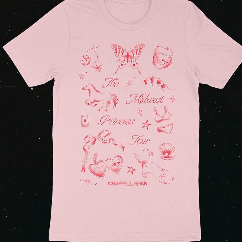 VTG Chappell Roan Midwest Princess T-shirt Short Sleeve S To 5Xl 1F487