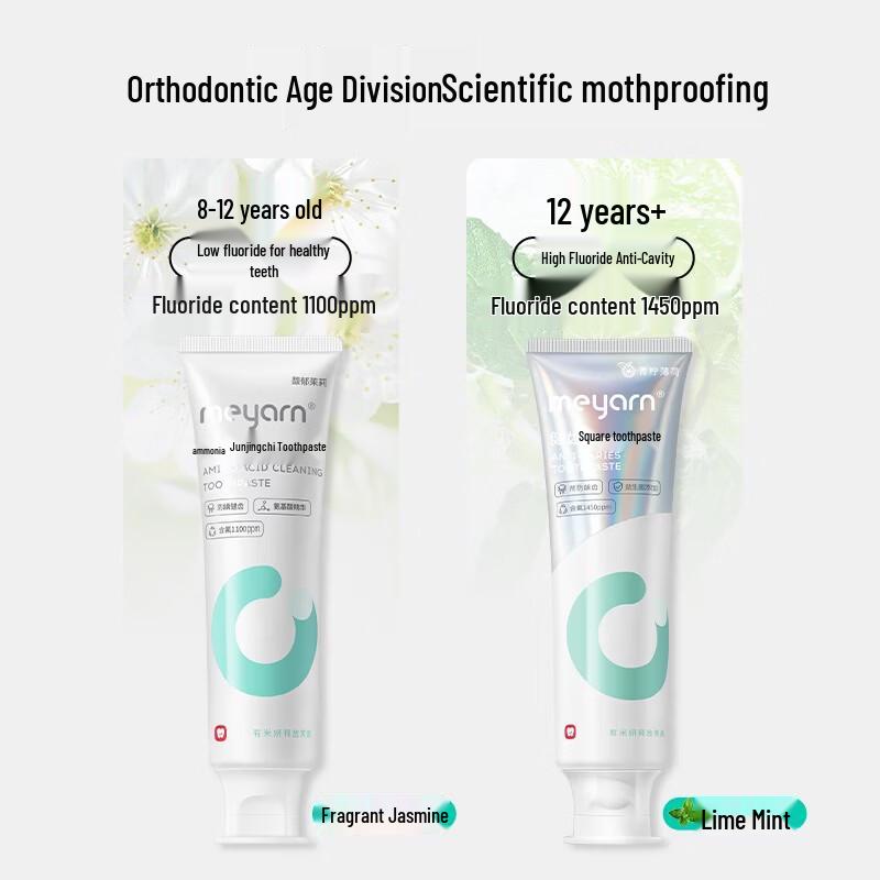 Meyarn Anti-Cavity & Amino Acid Toothpaste Duo