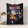 1pc Motley Crue Blanket Soft All Season Throw with Vibrant Design, Perfect for Home, Travel, and Gifts, Ideal for Naps and Camping
