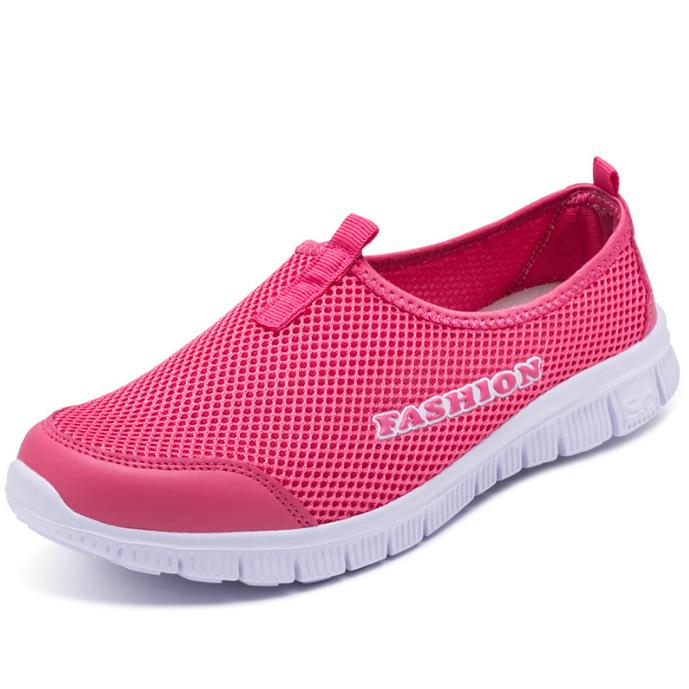 Outdoor travel summer couple sports mesh running shoes sports single shoes spring and summer