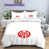 FSV Mainz 05 Pattern Bedding Quilt Set  Home Decoration  Gift (1 * duvet cover + 2 * pillowcase  without core)