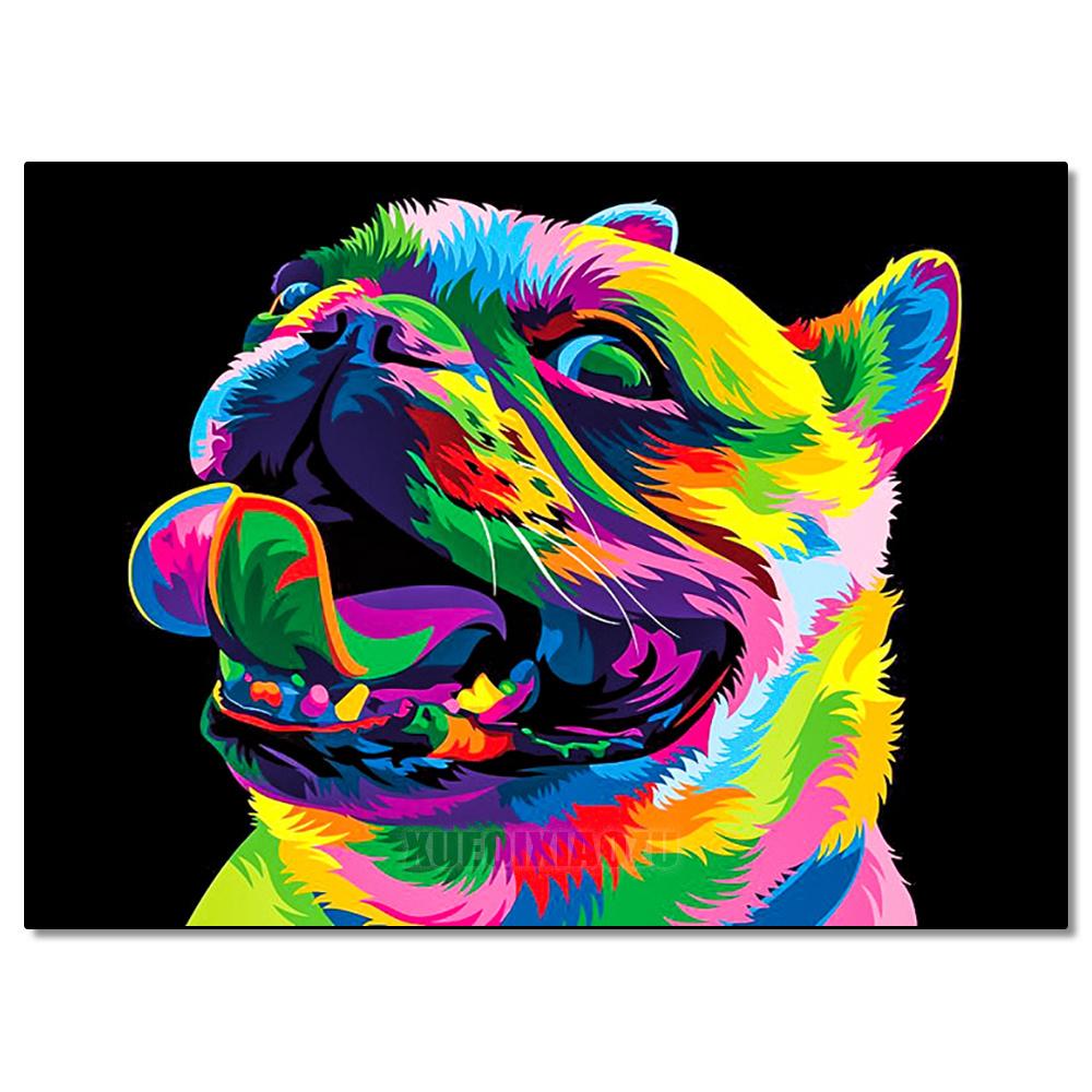 Peinture au Diamant 5D DIY Animaux Lion Chat Tigre Kit de Point de Croix Broderie Diamant Ronde Complète Mosaïque Artistique Image de Strass