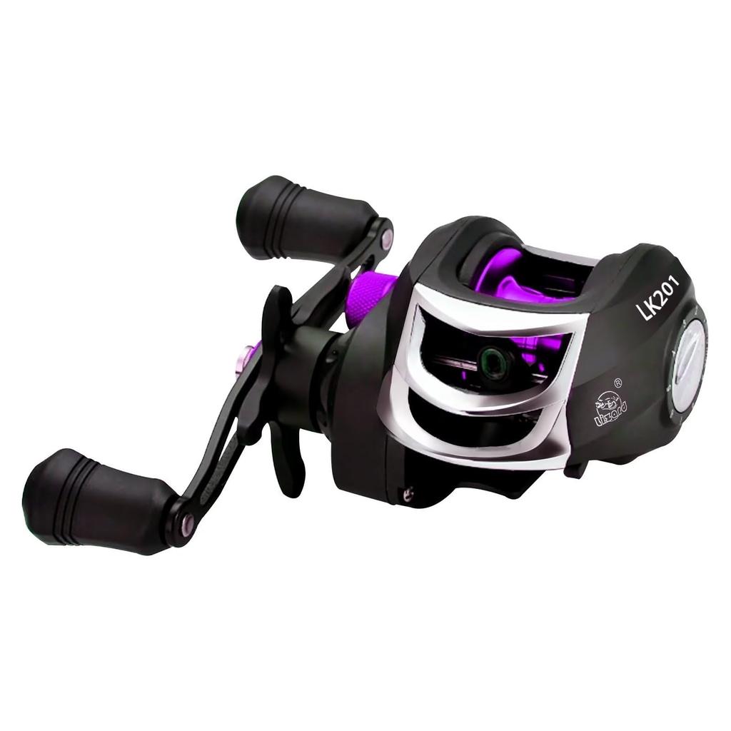 Bait Reel Sea Fishing Freshwater Fishing Magnetic Brake 7.2:1 Gear Ratio 17+1BB Drag Force 8kg Bass Fishing Fishing Reel Lightweight LeftRight Handle
