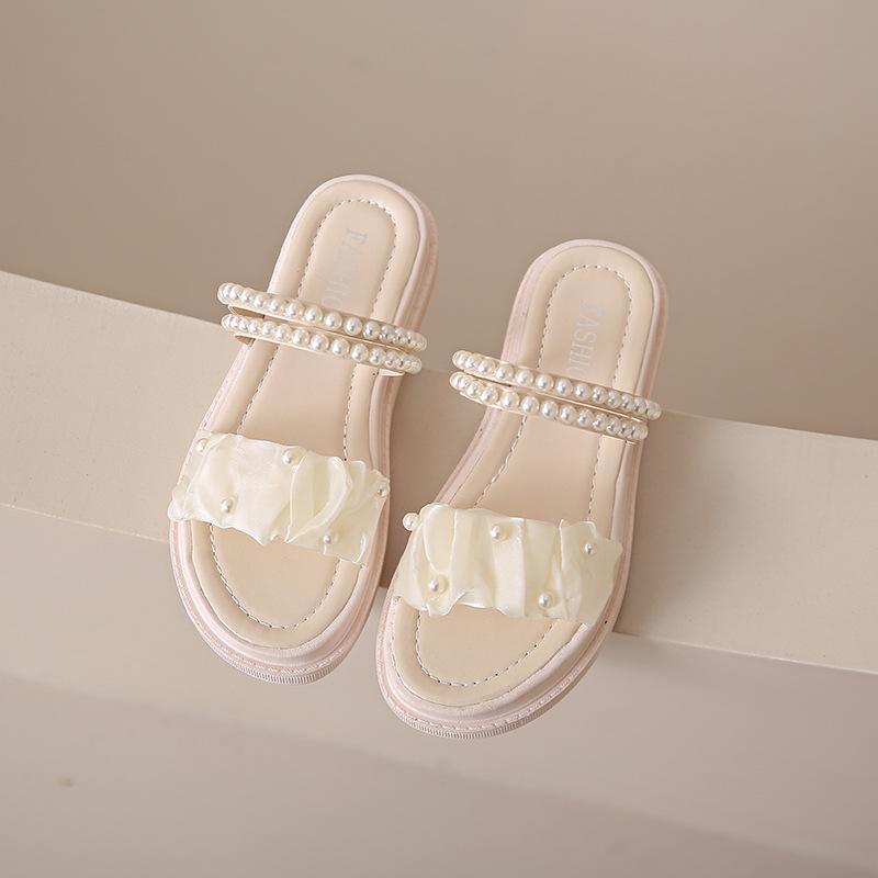 

Фея ветер два носить крутые тапочки женские лето новые популярные мягкая подошва удобные для улицы плоская подошва туфли на одно слово женские 40 бежевый