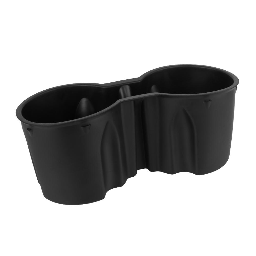 

Универсальный держатель-вставка для бутылок с напитками для консоли с двумя отверстиями для Tesla Model 3/Y, автомобильный держатель для стаканов с водой, аксессуары для интерьера автомобиля чёрный