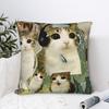 Pillow Cover Garden Meowl Cat Collage Cute Funny Pillow Case For Sofa Home Decoration Pillowcases