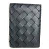 BOTTEGA VENETA 749441 Bicolor Intrecciato Dobrável Capa Papelaria Porta-passaporte