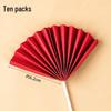 LIEI Golden Red Folding Fan Cake Topper