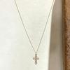 Stylish and Simple Cross Pendant Necklace Female Personality Light Luxury Versatile High Sense Collarbone Chain