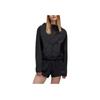 Y-3 Back Logo Printed Hooded Zip Long Sleeve Jacket Women Jackets Black IX0009