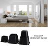 Thickened Bed Leg Protectors Not Scratch Floor Pad Slip Resistant Strong Plastic Caps Quick Fixing for Furniture