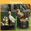 Enchanting Solar Resin Squirrel And Duck Figures For Courtyard Decor And Unique Gifts