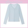 Solid Color Knit Sweater For Women With Button Closure For Spring Casual Wear