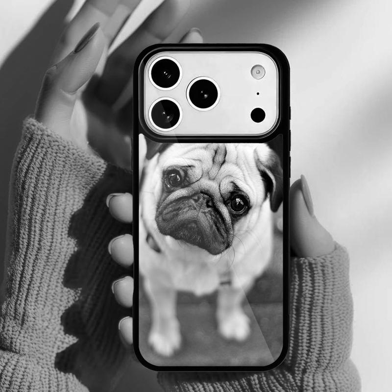 

animal butterfly dog pug Phone Case for iPhone 17 16 15 14 13 Pro Max Back Cover for 12 11 Pro Coque iPhone 14 Plus