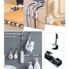 Adjustable Cord Clip Wire Holders No Drill Installation Reusable Cable Organizers Plastic Cable Clip For Desk Wall Car