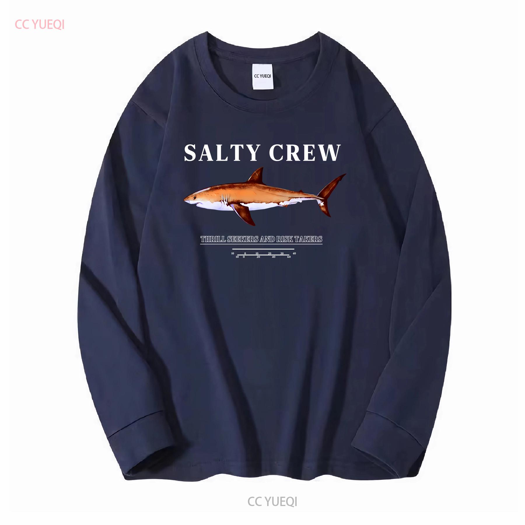 

Salty Crew Велика світло-блакитна аквамаринова футболка риболовля пляжне життя дуже добре довгі або короткі рукави вінтажний Потертий з принтом M