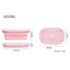 Portable Silicone Folding Lunchbox Easy To Carry Lightweight Fruit Box Suitable for Camping Organization