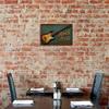 Vintage Rock 'n' Roll Sign - Distressed Guitar Wall Art for Music Spaces & Cafes