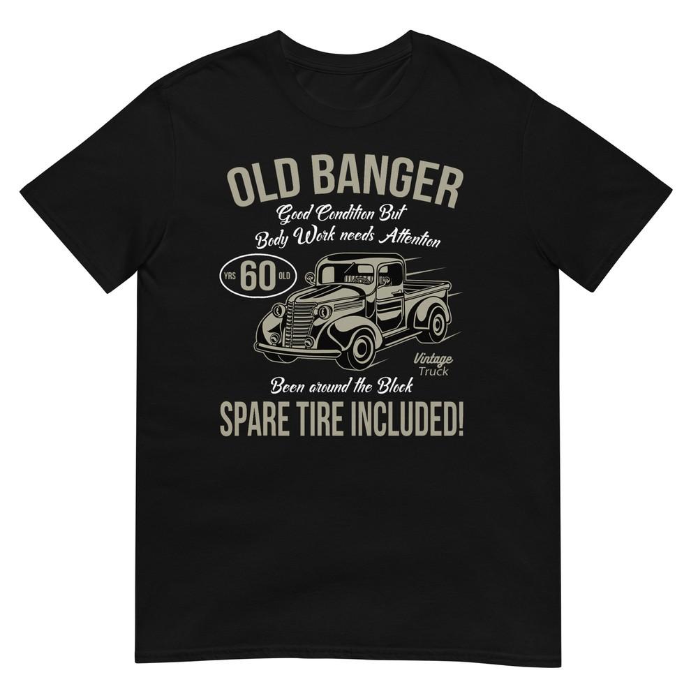 

60th Birthday Vintage Old Banger 60 Years Old Men Gift Retro T-Shirt 3XL