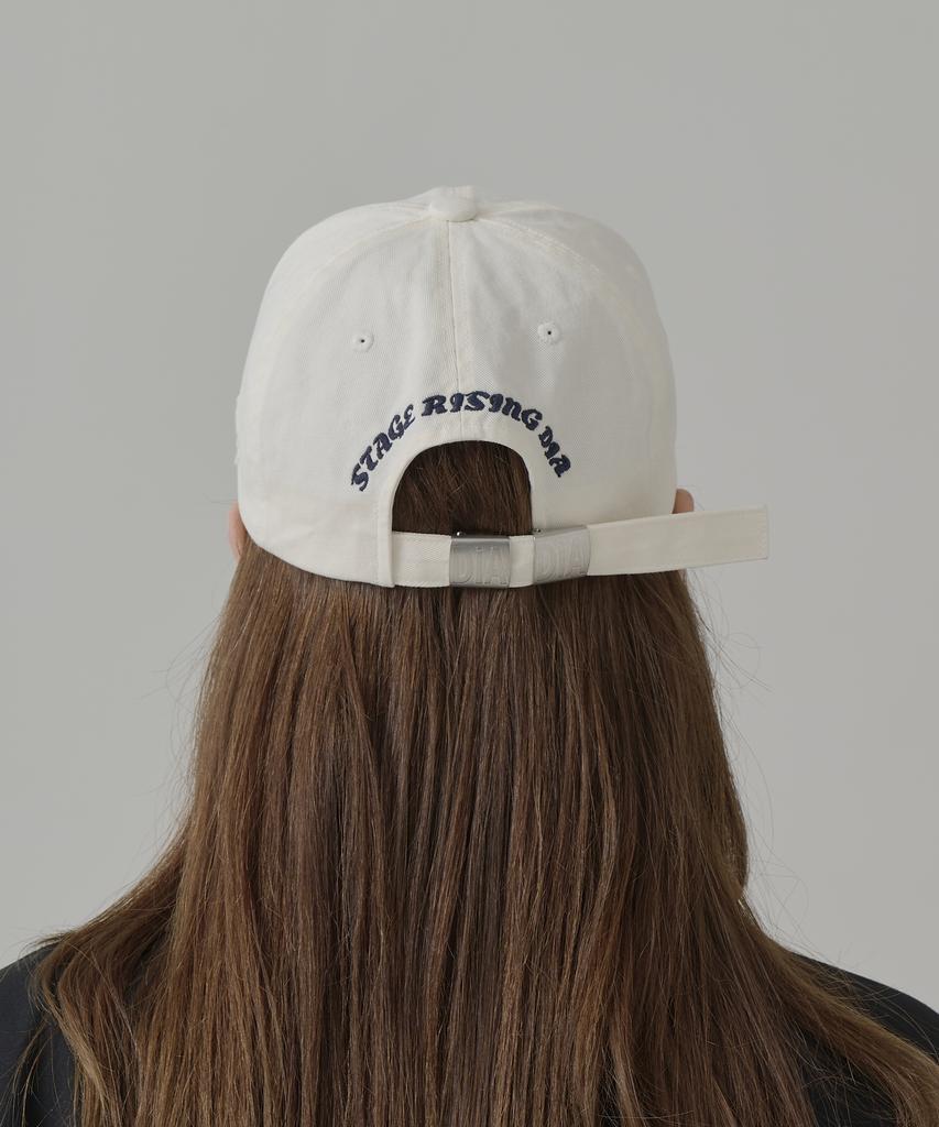 Seuteijial Volume Logo Washed Ball Cap [Cream]